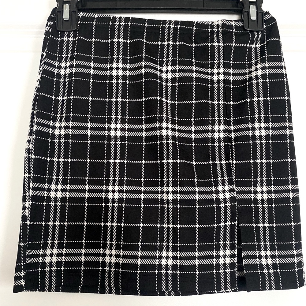 Zaful Black and White Mini Skirt - Size S